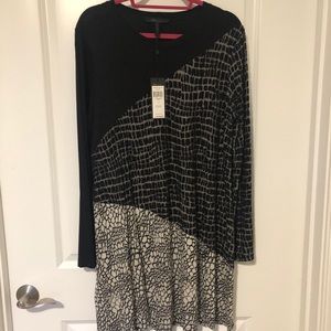 BCBG MAXAZRIA Black, Patterned, Flowy Dress NWT!!!